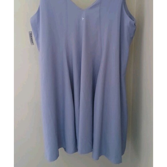 New Old Navy Sleeveless PowerSoft Performance Mini Dress Size 2X Purple Bra - Picture 8 of 9